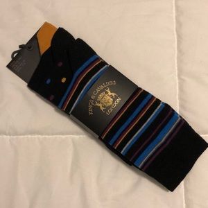 Kings and Cavaliers London 3 Pack Dress Socks
